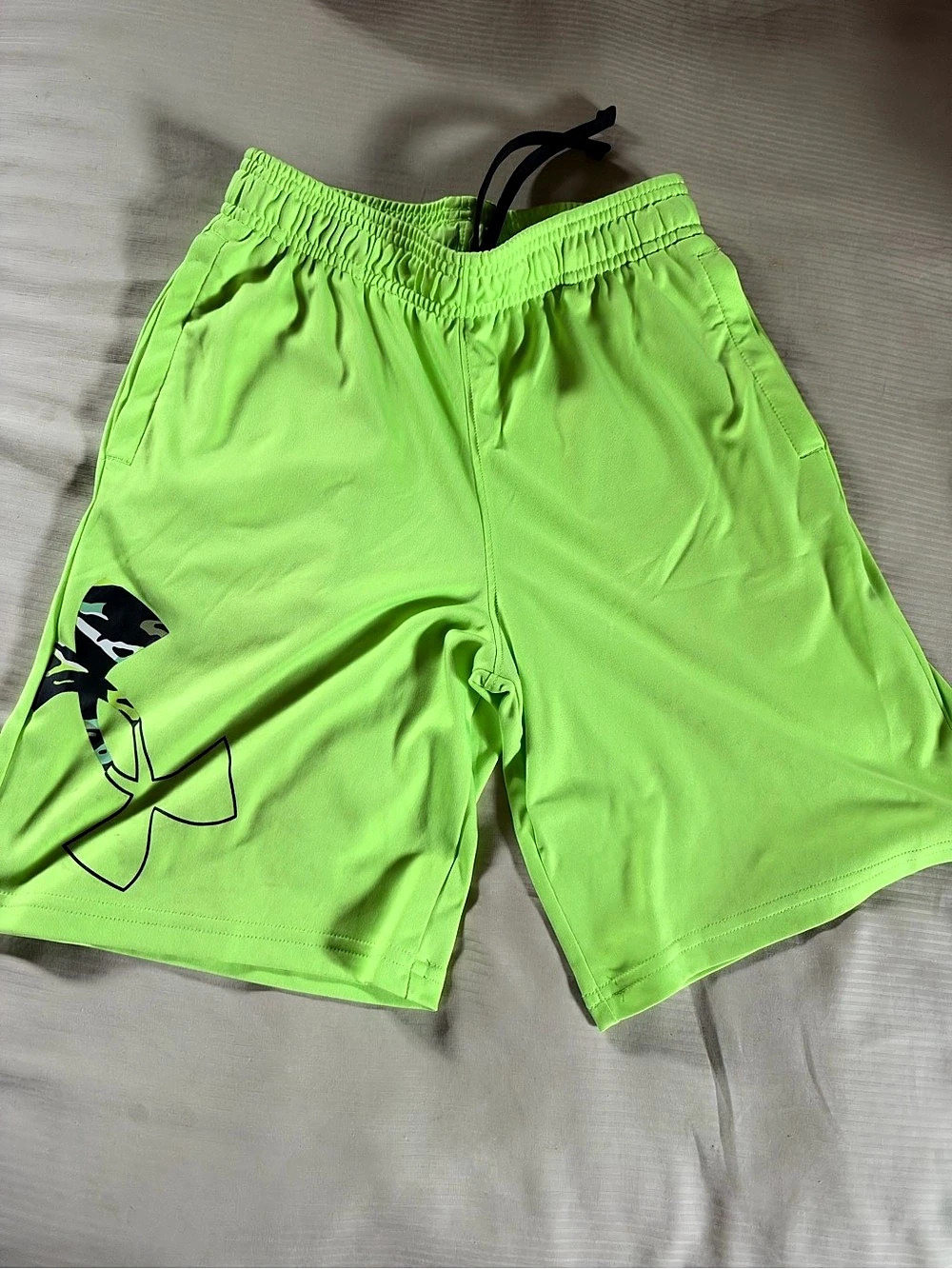 Under Armour UA Stunt 3.0 Printed Shorts Athletic Shorts Green Medium